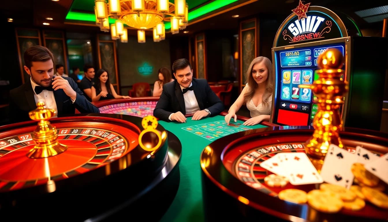 Experience the thrill of gaming at 888new's luxurious casino with roulette, baccarat, and slot machines.