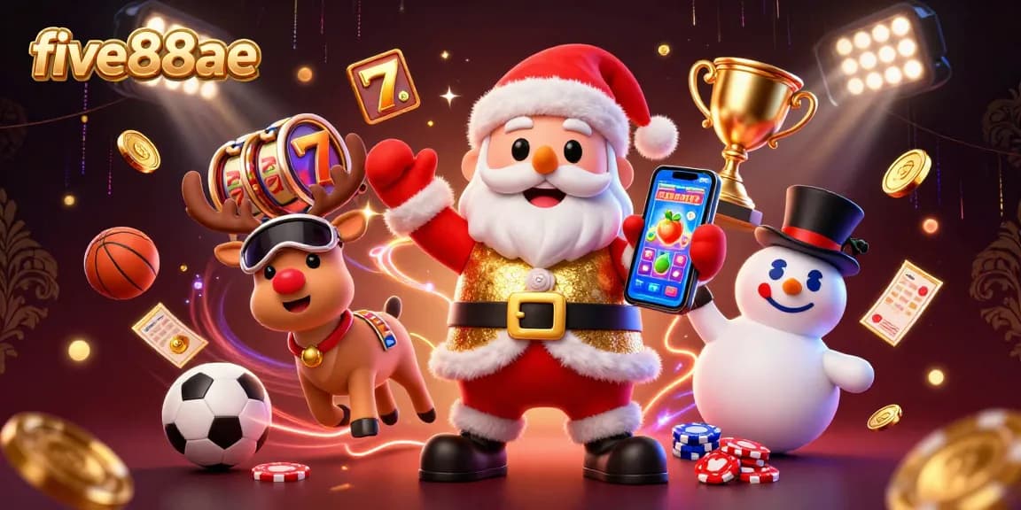 Engage with five88ae at the vibrant casino, where Santa plays slots, blending luck and excitement.