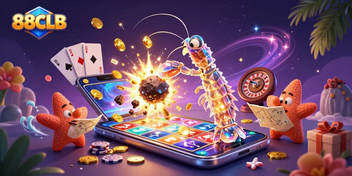 Experience thrilling wins at 88CLB, showcasing vibrant slot games and dynamic casino action.