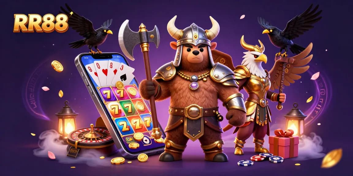 Engage in thrilling gameplay at RR88 with vibrant slot games and action-packed 3D characters.
