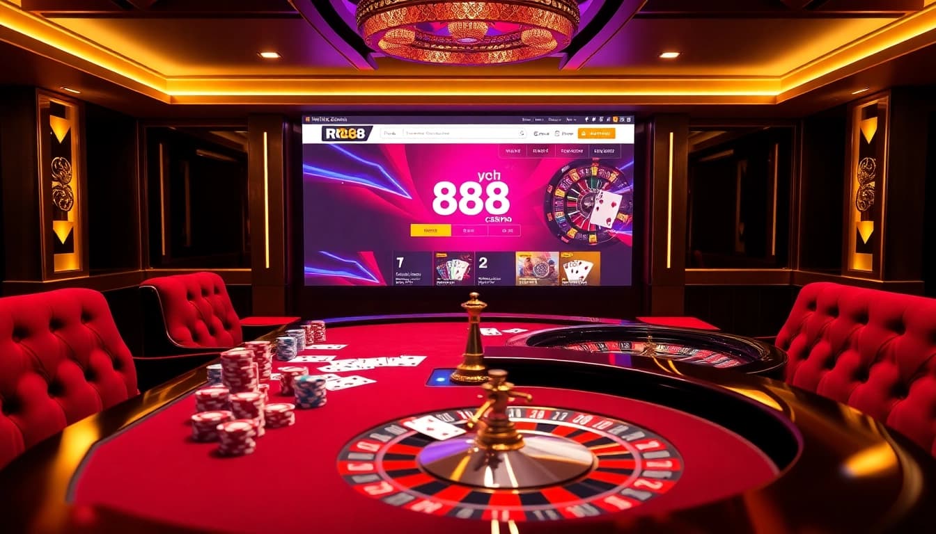 Experience thrilling gameplay at https://rr88.autos/ with luxurious poker tables and vibrant casino visuals.