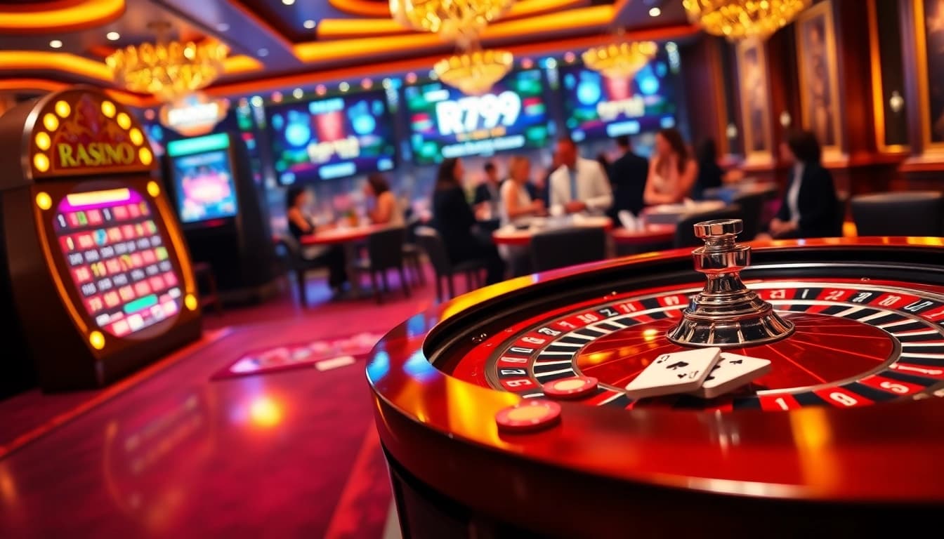 Spin the roulette wheel at https://rr99.center/ with excitement and glamour at a luxury casino table.