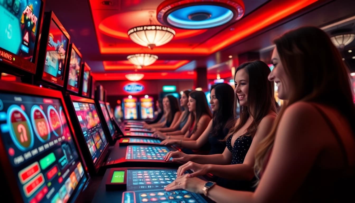 IWIN online gaming experience showcasing players enjoying thrilling casino games in a vibrant and advanced setting.