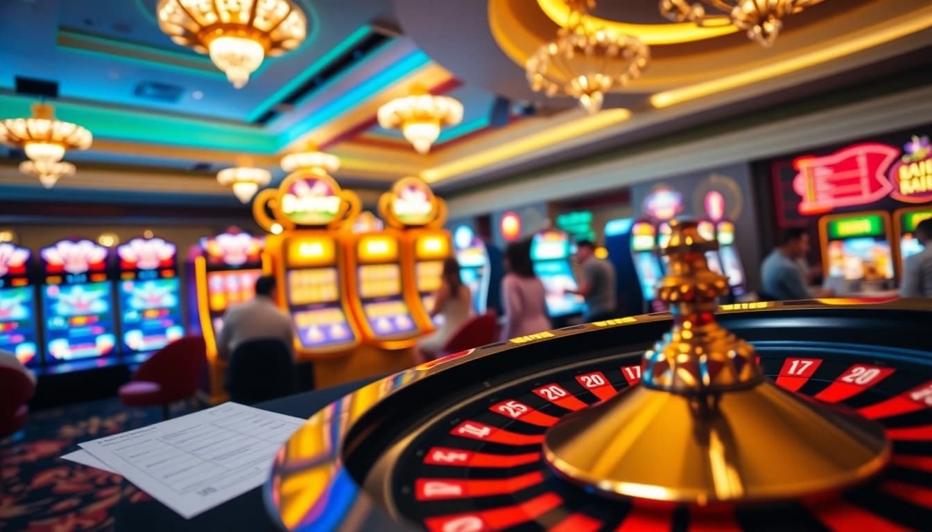 Experience the thrill of online gambling at 11uu with vibrant casino visuals.