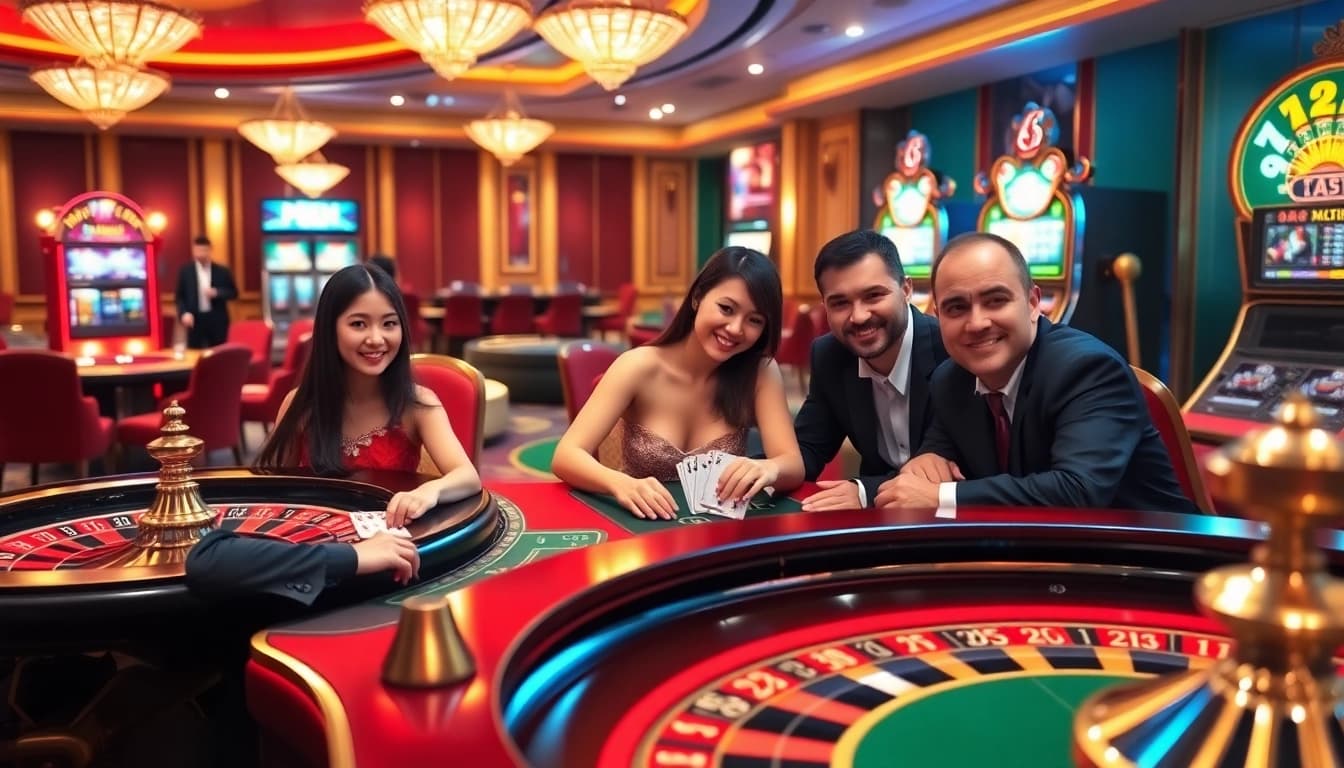 Experience the excitement at a trusted nhà cái uy tín casino with vibrant gaming tables.