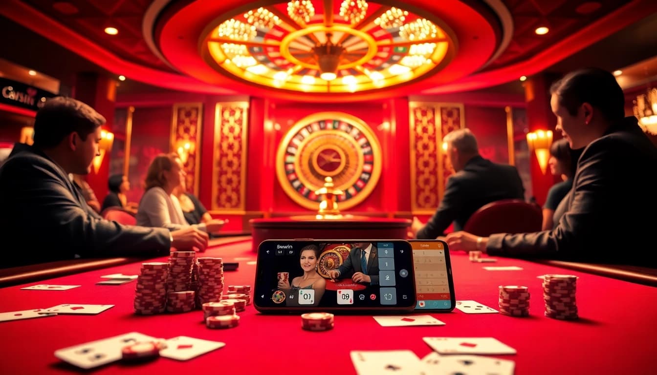 Experience the excitement at Sunwin casino with vibrant gaming action and elegant surroundings.