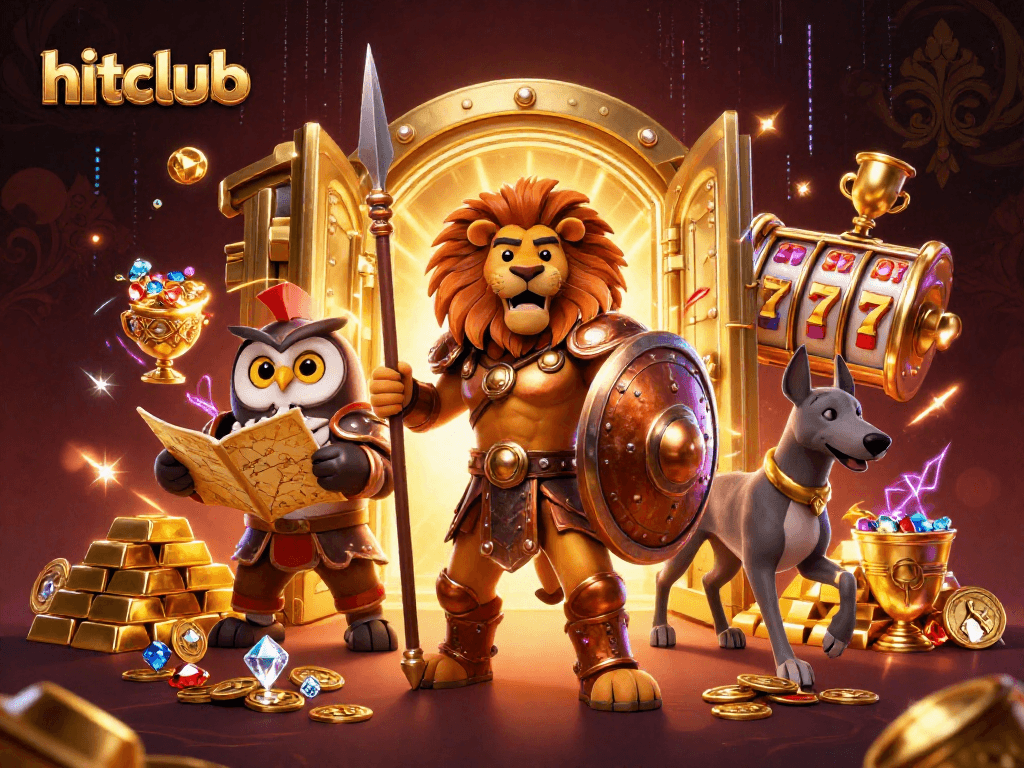 Engage with hitclub through casino adventures featuring gold treasures and slot machines.