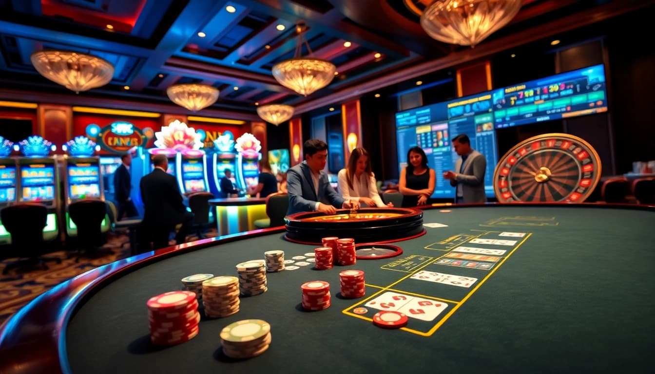 Xoso66 casino provides an exhilarating poker gaming experience with vibrant chips and intense competition.