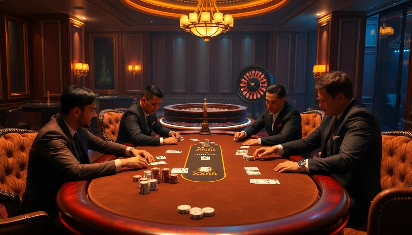 Experience the thrill of poker at XX88 with exciting gameplay and luxurious casino ambiance.