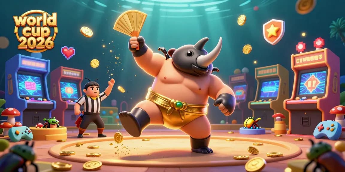 Experience the excitement of world cup 2026 with vibrant casino-themed illustration featuring beetle champions.