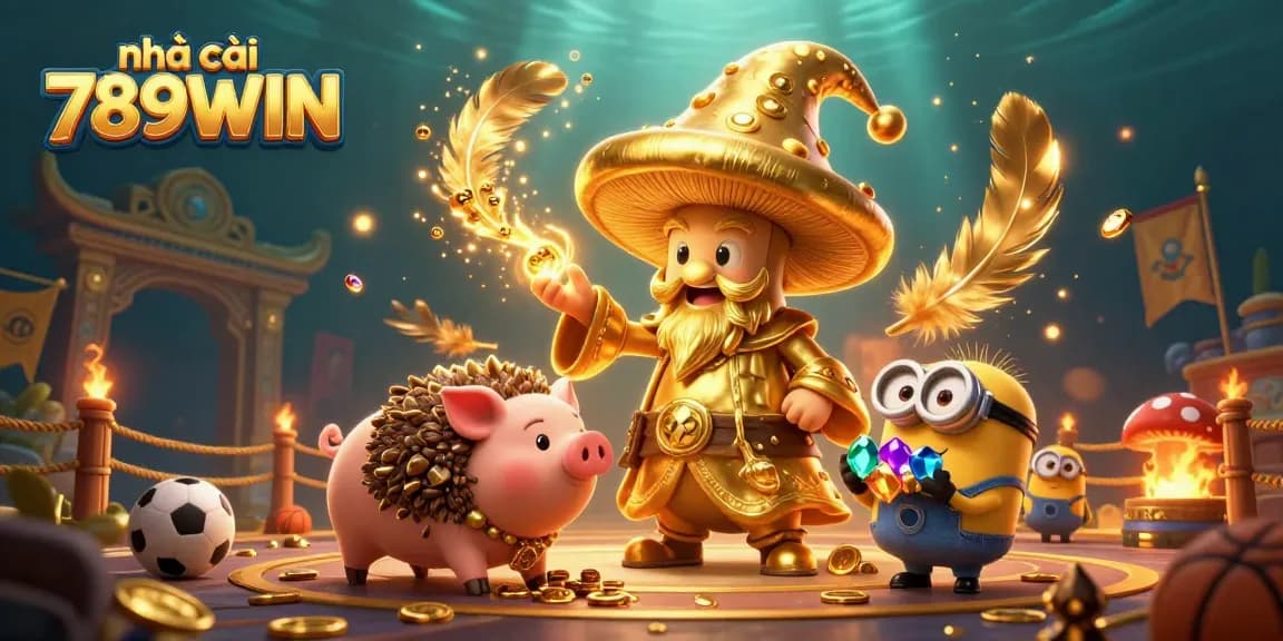 Engage with nhà cái 789WIN in an exciting sports betting adventure, capturing thrilling moments with characters.