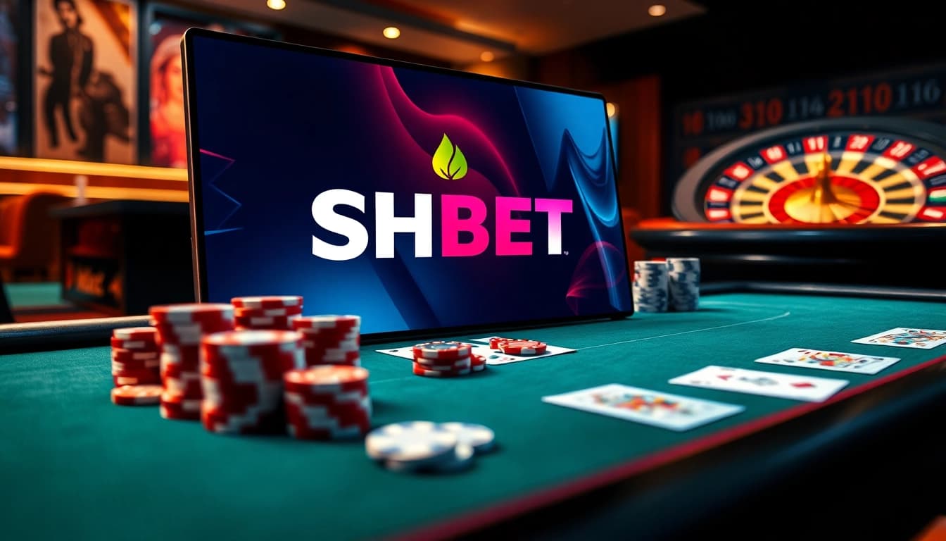 Experience SHBET lừa đảo không through an exciting online casino scene, featuring digital gaming and poker elements.