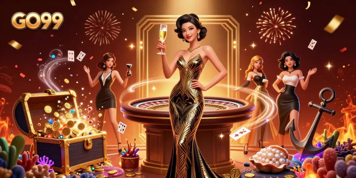 Experience winning at GO99 with elegant designs, vibrant game elements, and luxurious atmosphere.