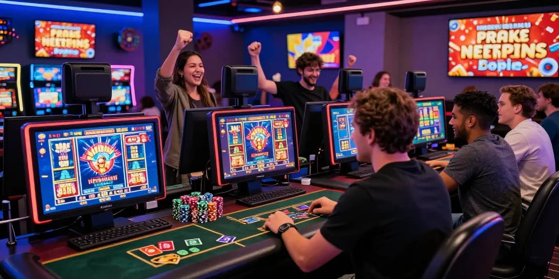 Players enjoying vibrant credit card casinos with engaging games and bonuses.