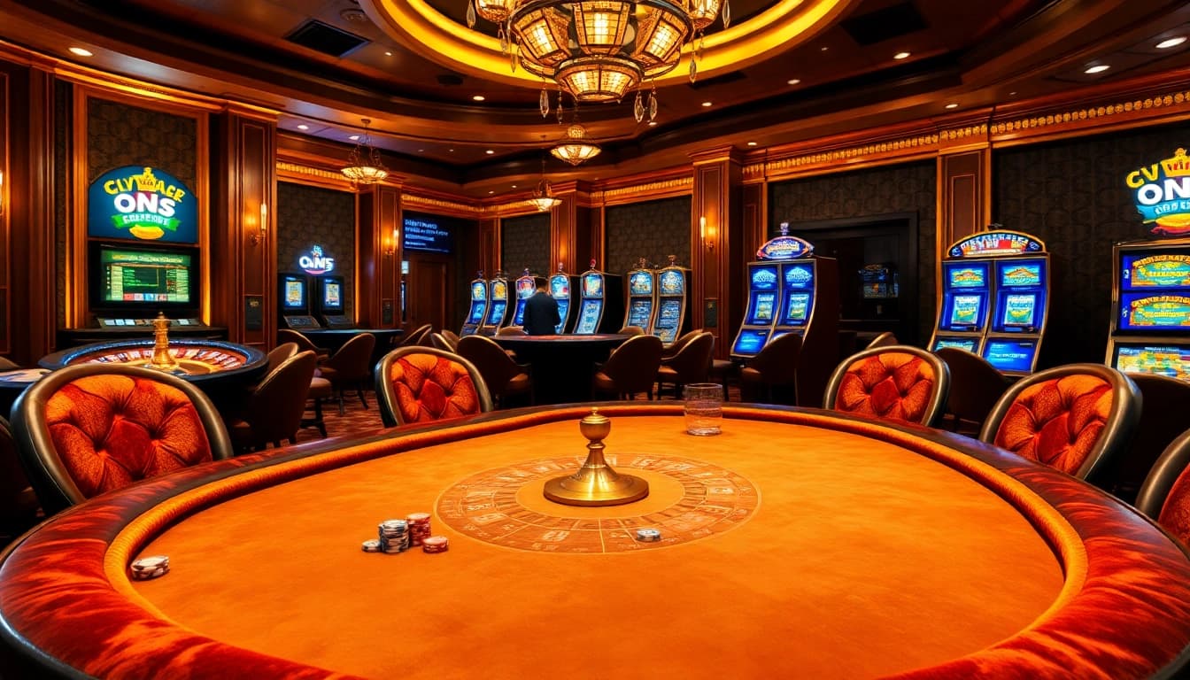 Experience thrilling poker action at luck8 casino with luxurious ambiance and vibrant gaming elements.