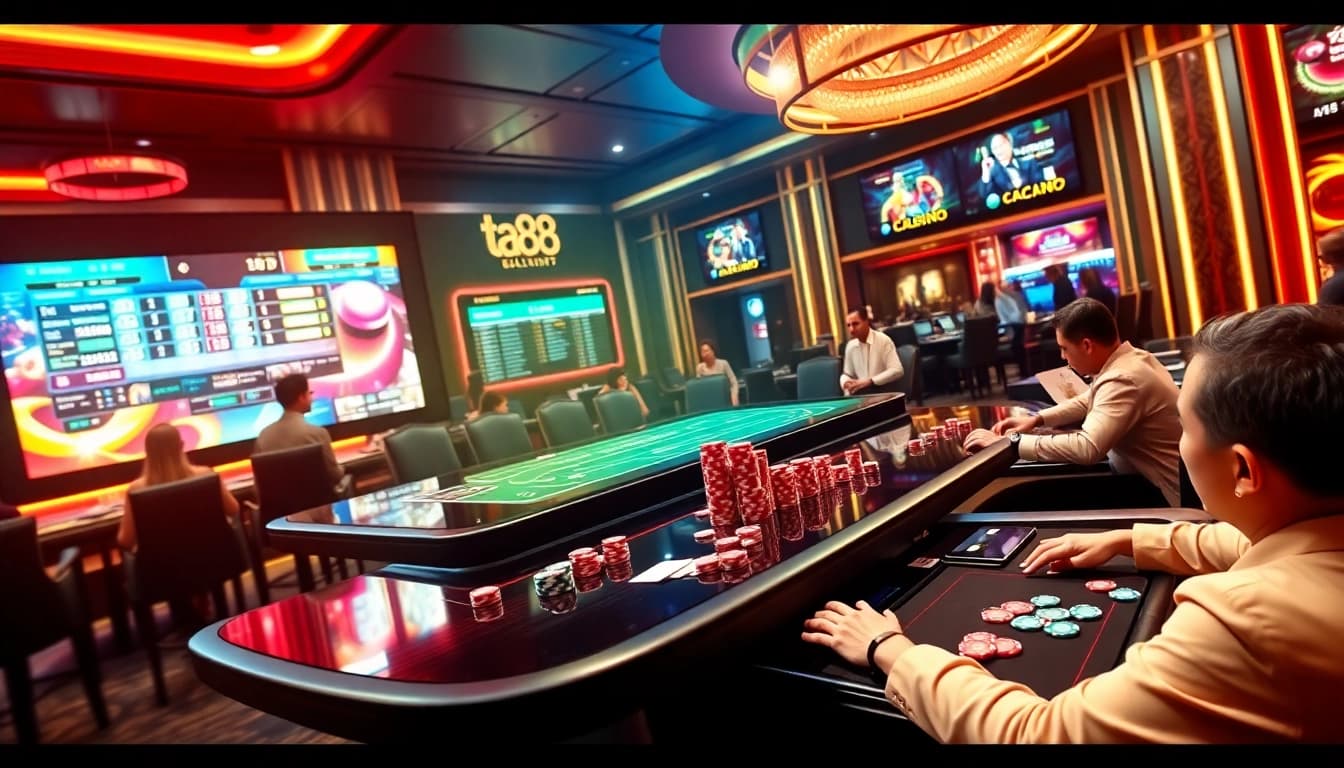 Experience the thrill of online gambling at ta88 com with vibrant tables and exciting gameplay.