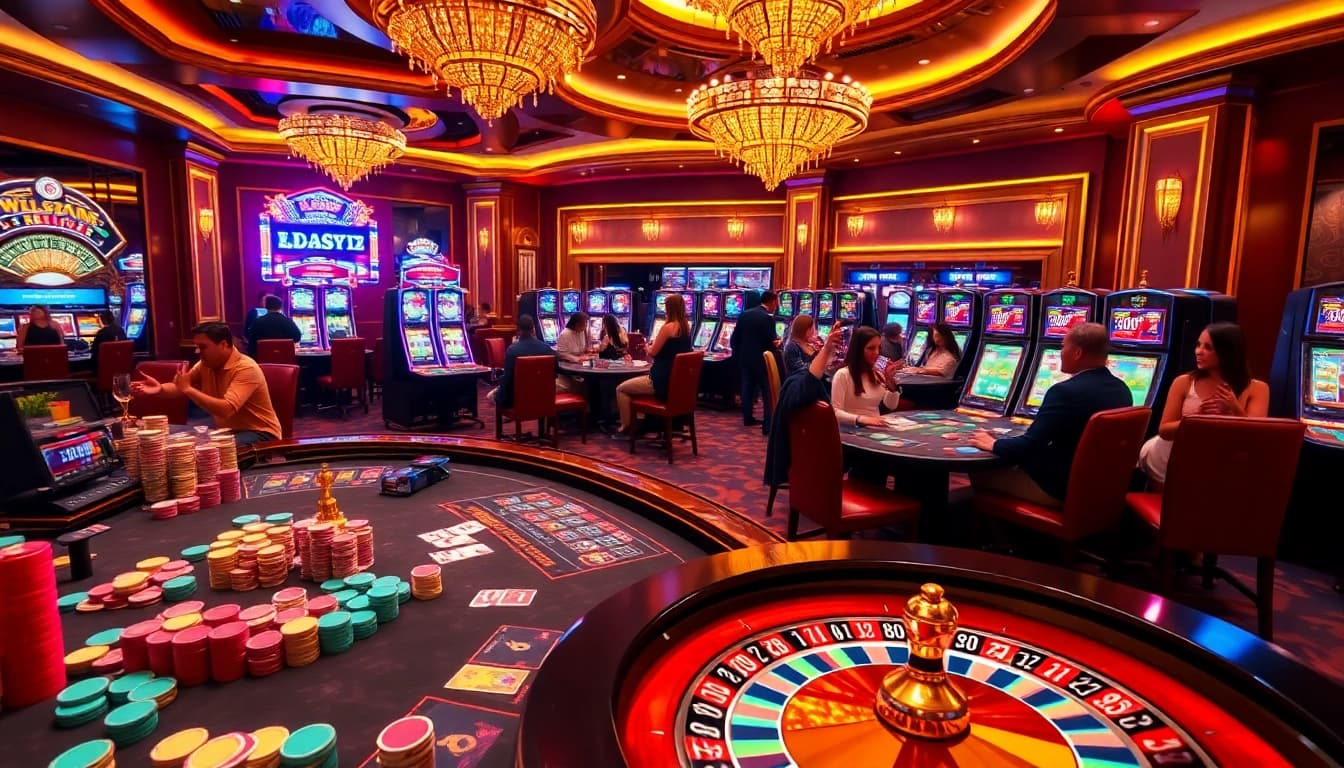 Experience the excitement of winning at LC88 casino with vibrant gaming tables and thrilling action.