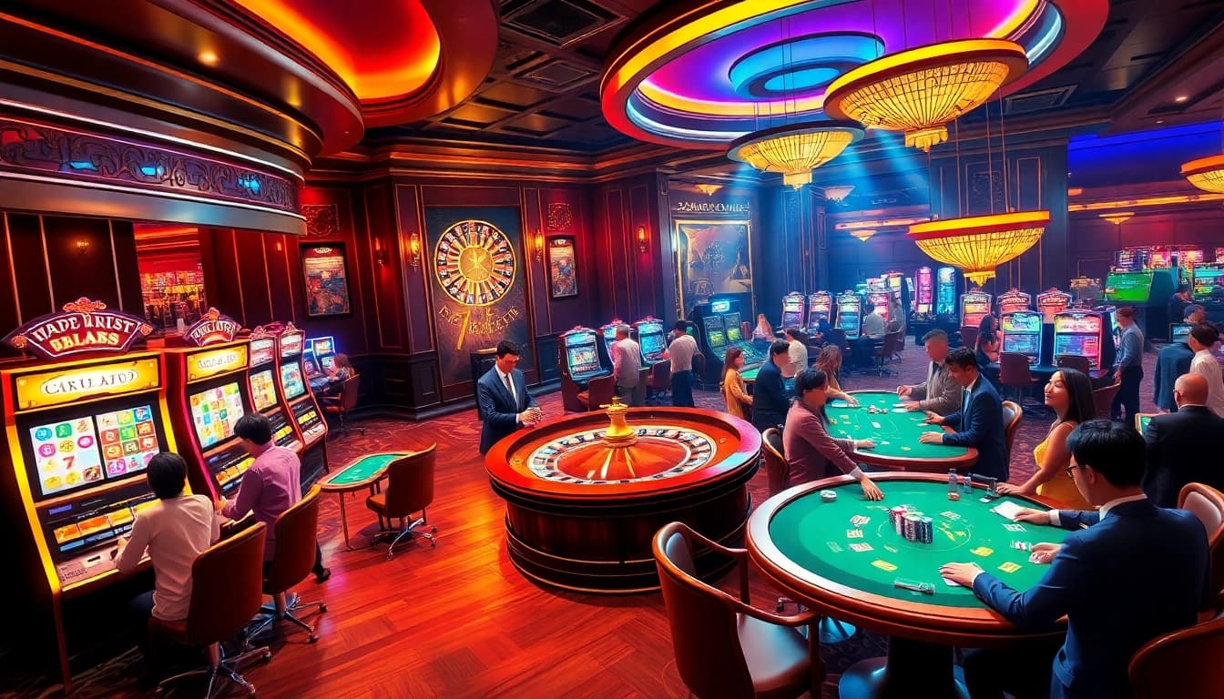 Experience thrilling gambling moments at https://luongsontv5.com/ featuring vibrant casino games and winning players.