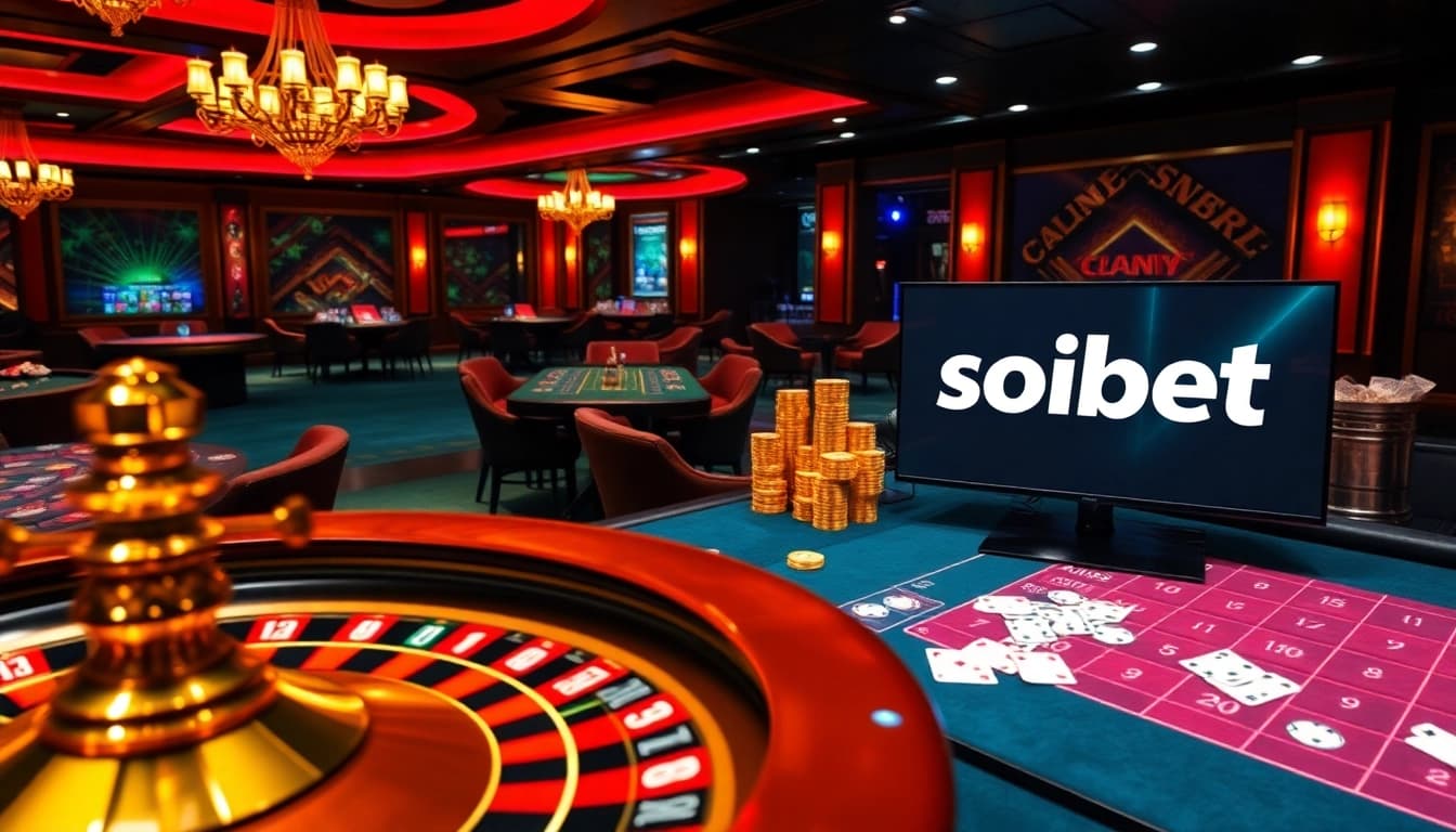 Experience thrilling gaming with เว็บตรง soibet in a vibrant casino setting and digital interfaces.