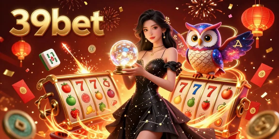 Engage with 39bet’s thrilling slots and jackpots showcased in an enchanting 3D scene.