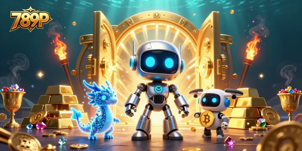 Experience thrilling gaming adventures with 789P's vibrant 3D casino scene featuring jackpot treasures.