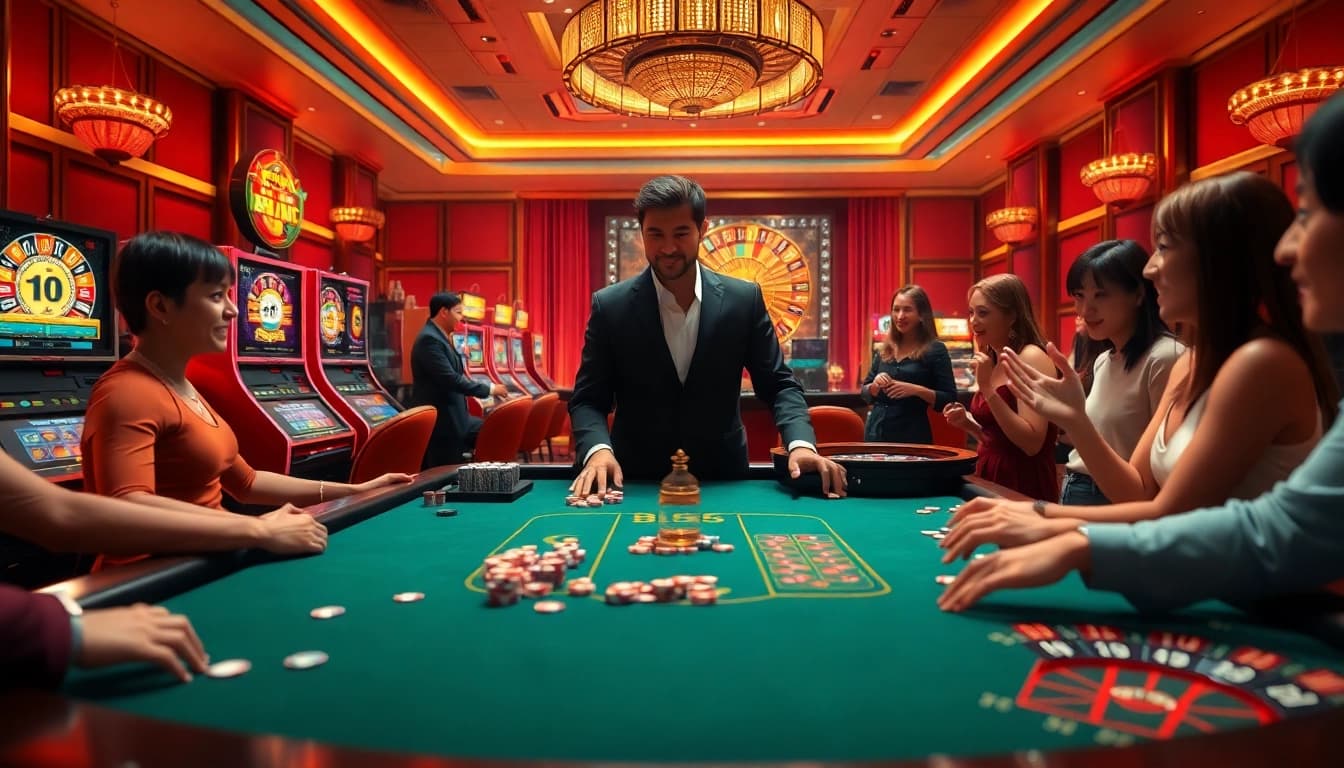 Experience the excitement at the BL555 casino table with vibrant games and thrilling action.