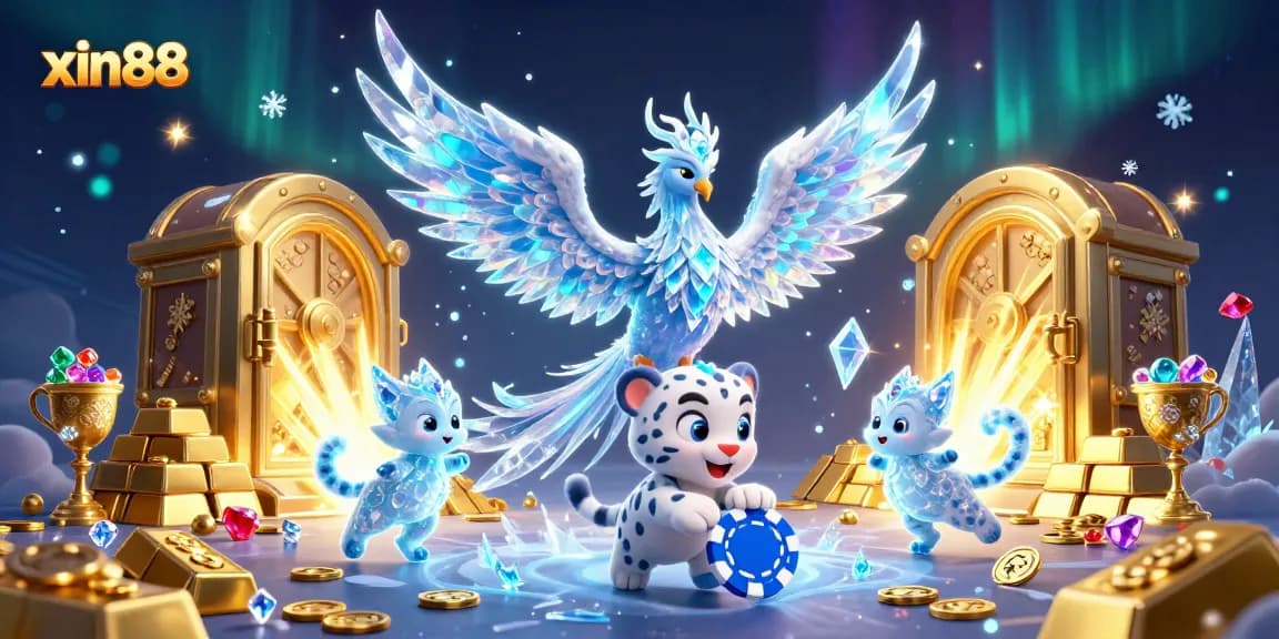 Experience thrilling gameplay at xin88 with vibrant illustrations of unique characters and casino elements.