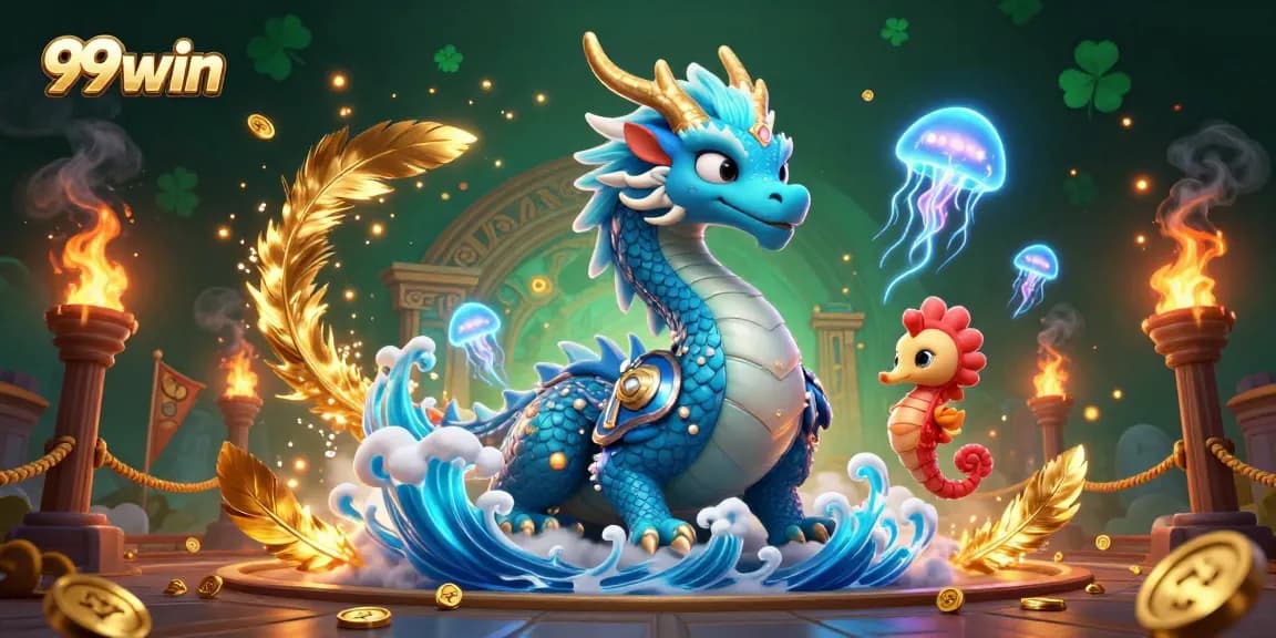 Activate your luck with 99win in a vibrant cinematic gaming scene featuring mystical characters.
