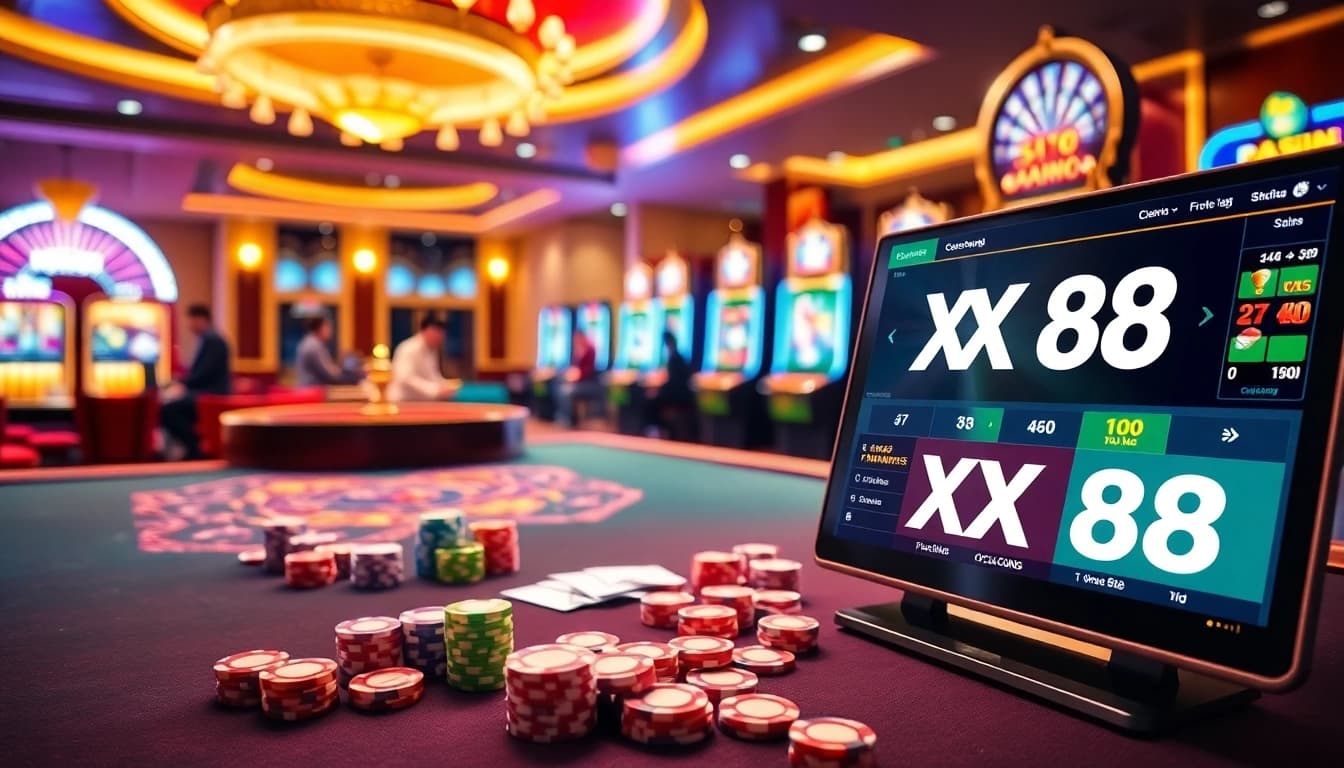 Place bets at the thrilling XX 88 casino table, blending tradition and modern online gambling.