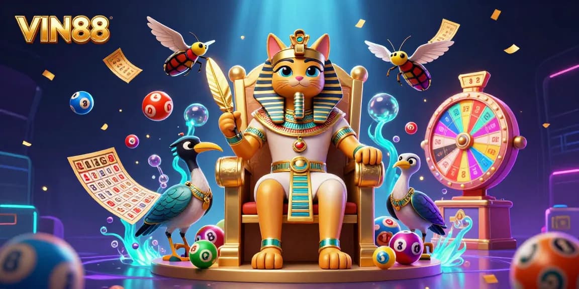 Experience thrilling chances with VIN88 in this vibrant casino adventure scene