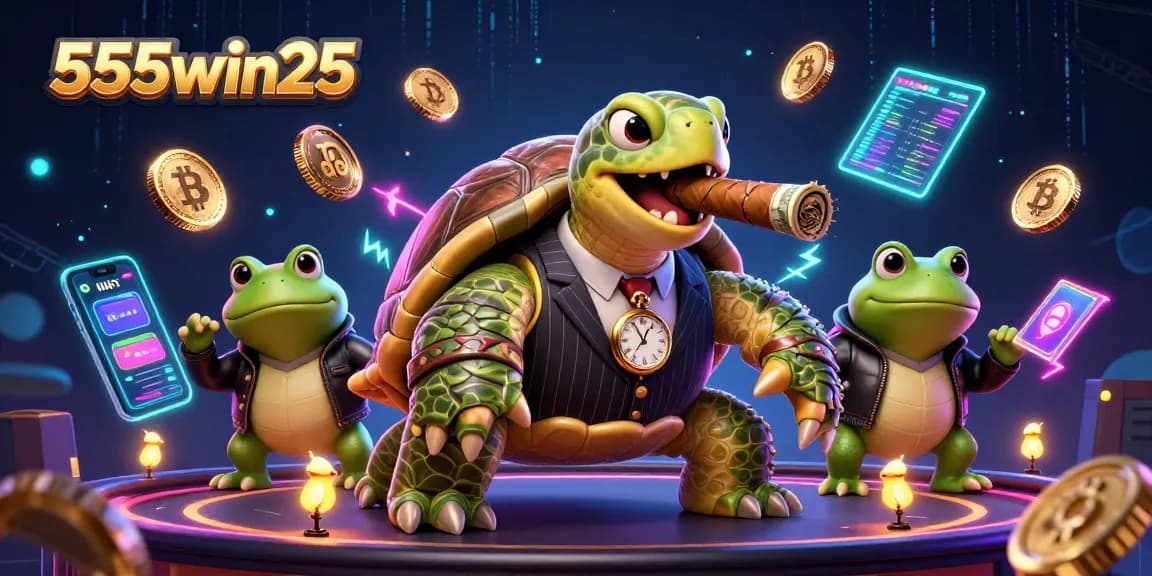 Engage with thrilling gameplay at 555win25 featuring vibrant cartoon characters and casino elements.