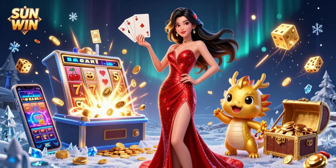 Play exciting games at SUN WIN with our visual casino experience featuring a vibrant scene.