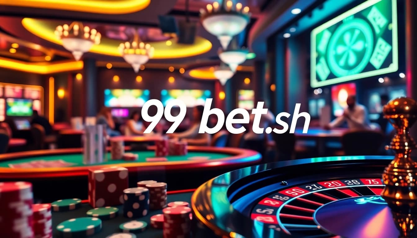 Experience thrill and excitement of gambling at 89bet.sh with vibrant casino imagery.