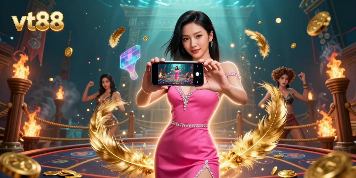 Experience ultimate gaming potential at vt88 with vibrant scenes and interactive live dealer actions.