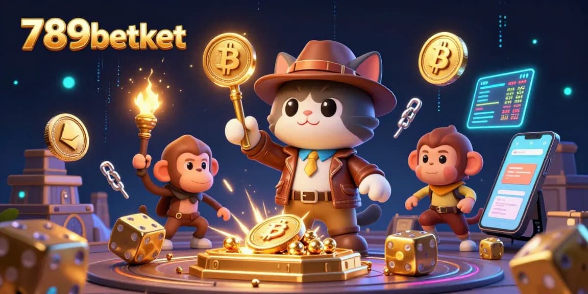 Engage with 789betket as the explorer cat uncovers thrilling casino treasures in a vibrant 3D adventure.