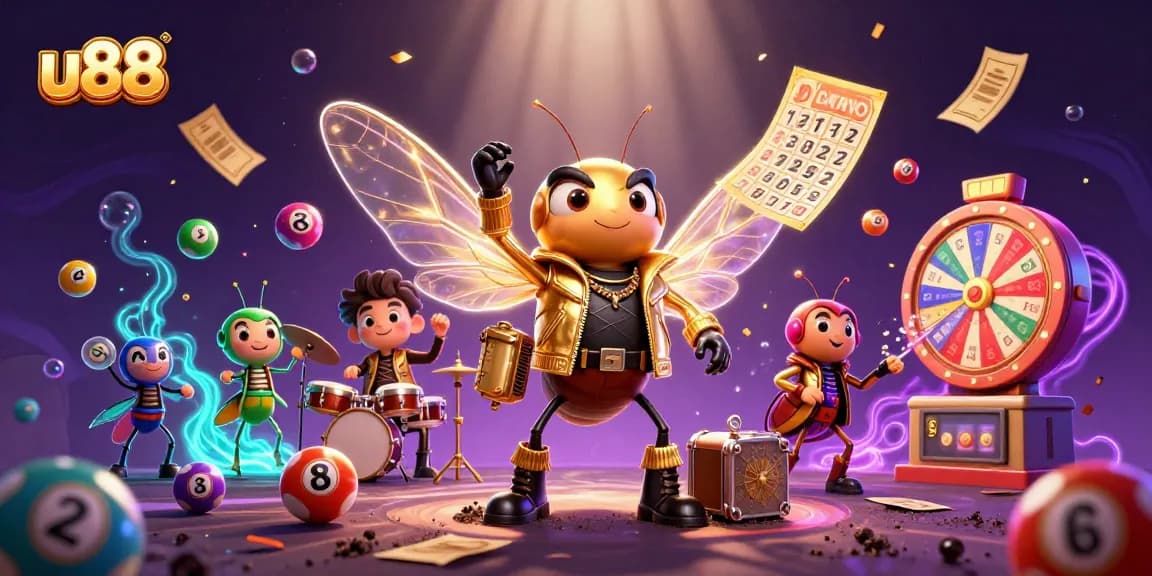 Win big at u88 with dynamic lottery elements in a vibrant casino scene.