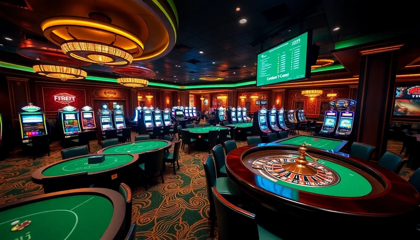 Engaging gambling scene at https://f8bet.io/ showcasing vibrant tables and exciting players.