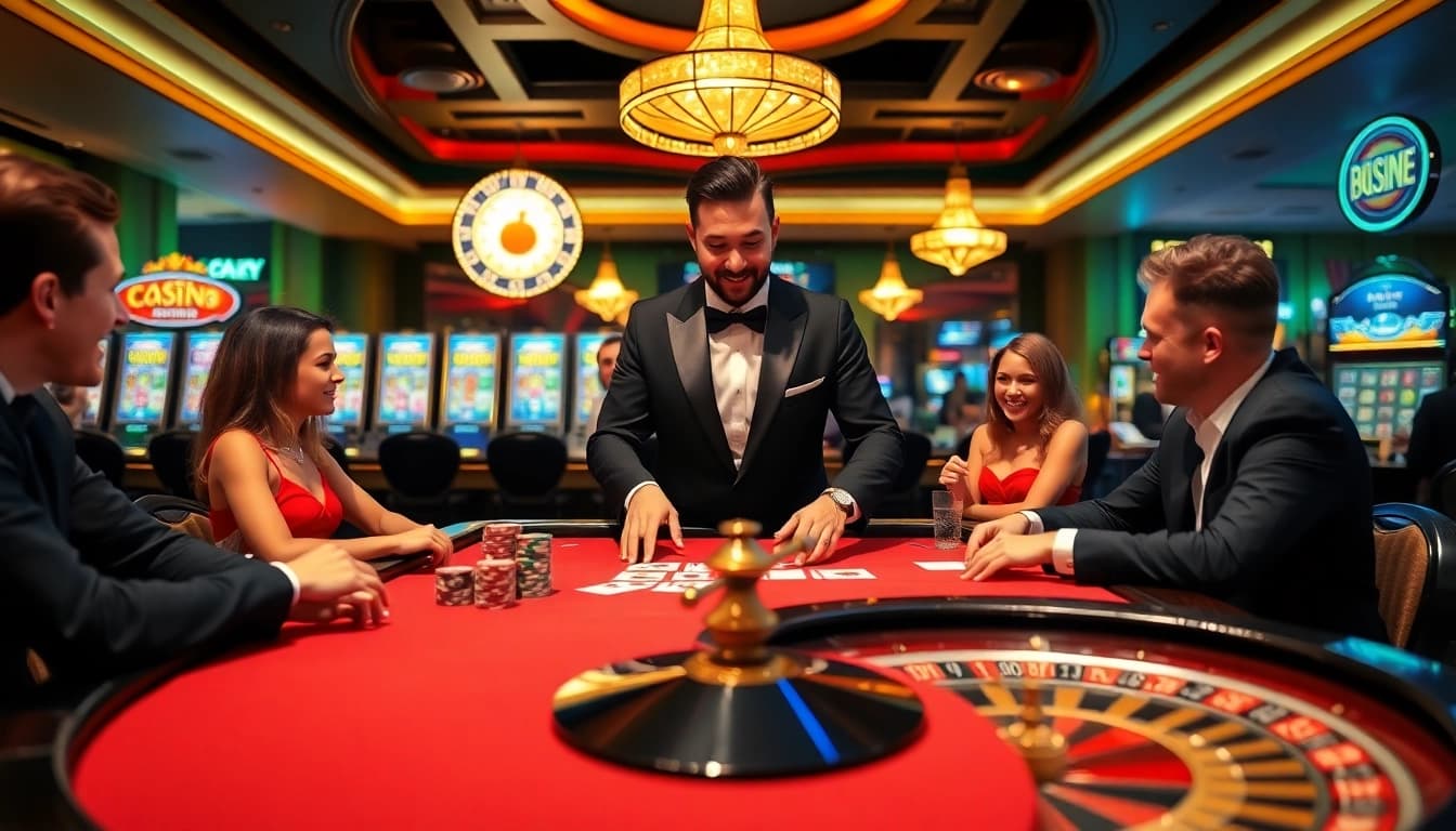 Begin an exciting game at open88 with vibrant poker chips and thrilling casino elements.