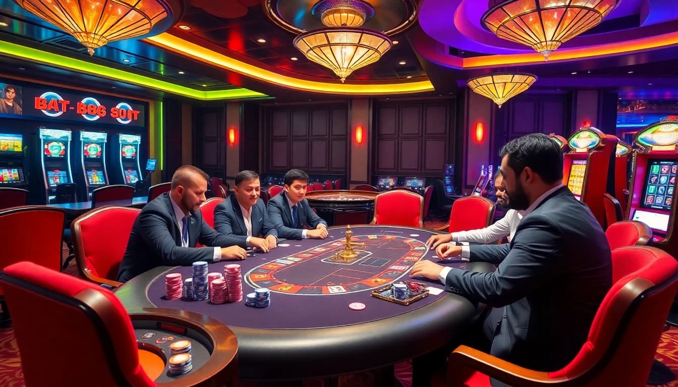 Experience the excitement of BET88 with vibrant casino gaming elements.
