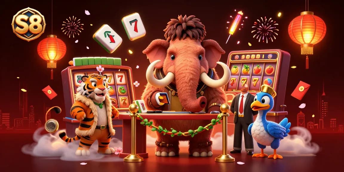 Engage with S8 as a dynamic casino scene featuring the bouncer, VIP guest, and doorman.