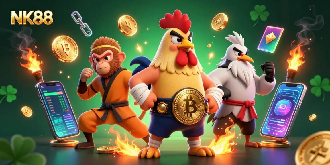Experience thrilling gameplay at NK88 with dynamic casino elements and vibrant characters.