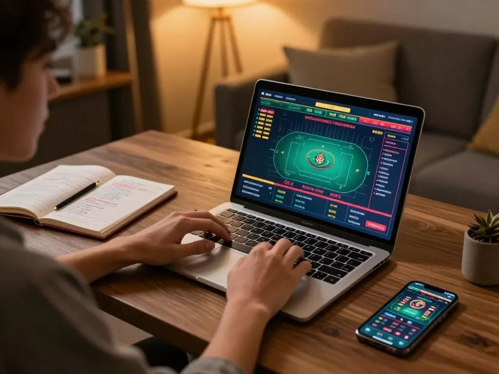 Engaging in SC88 online casino gameplay with live dealer interaction for strategic betting.