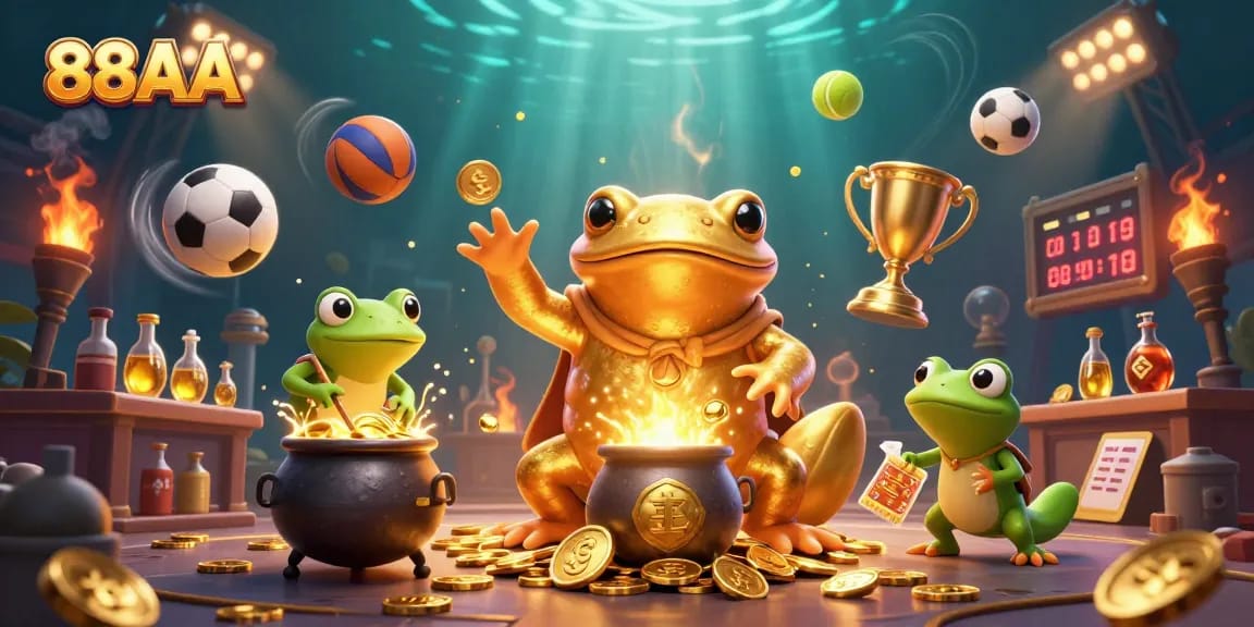 Experience excitement at 88AA with golden elements and dynamic sports betting action.