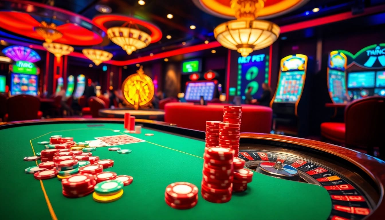 Players experience excitement at the poker table, showcasing F8BET's signature online gambling charm.