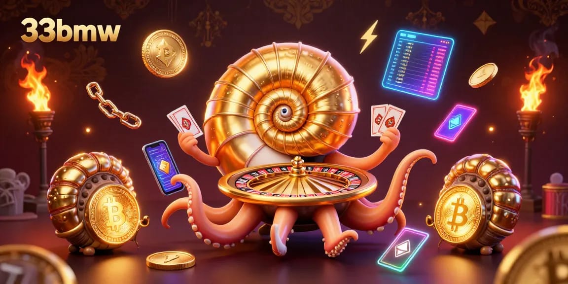 Experience thrilling gameplay with the 33bmw platform showcasing vibrant casino elements and cryptocurrency.