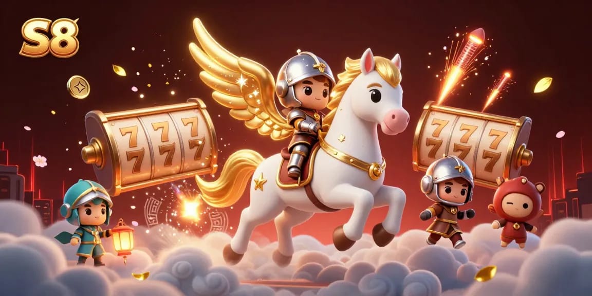 Spin and win with S8's dynamic slots featuring a celestial journey of luck and fortune.