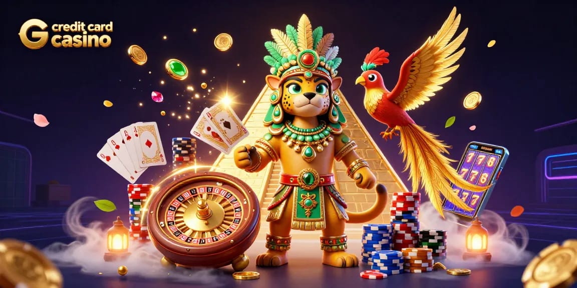 Experience the thrill of a credit card casino with vibrant 3D characters and exciting game elements.