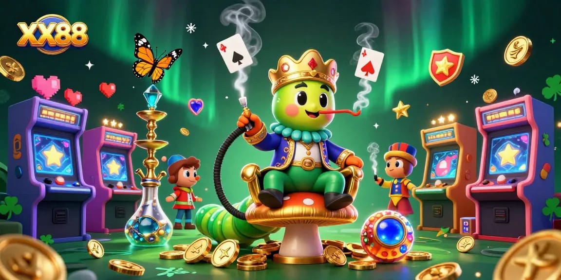 Engage in thrilling gaming action with XX88’s vibrant 3D casino world packed with slots and exciting game elements.