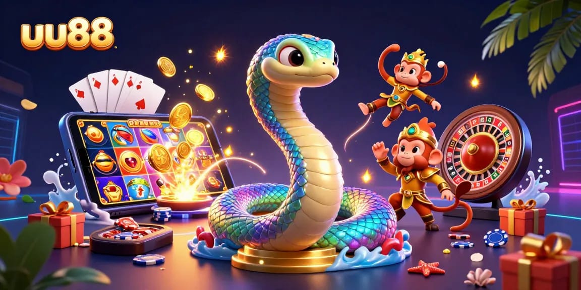 Experience the thrills of uu88 with vibrant casino characters and action-packed gaming elements in a magical setting.
