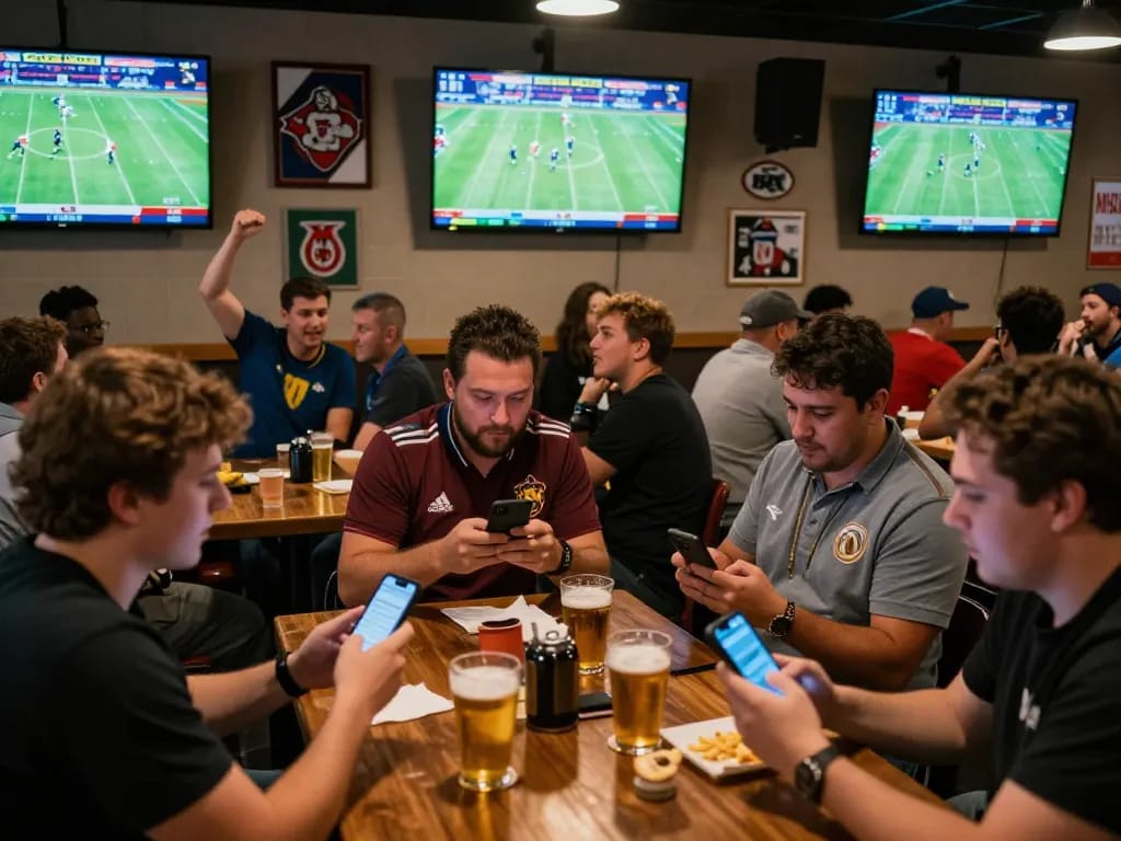 Watch the action unfold with Link Xoilac in this lively sports betting scene